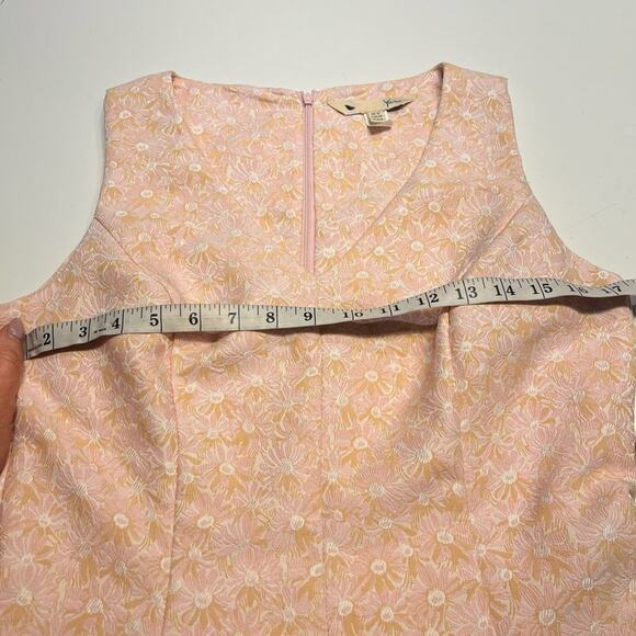 Yumi Kim Pink Embroidered Skater Mini Dress Size 6/8 - Picture 9 of 9